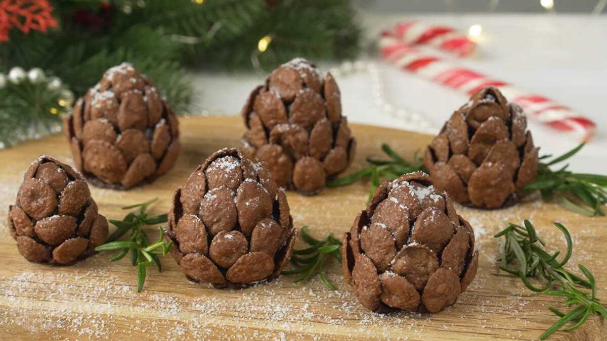 Десерт "еловые шишки" без выпечки. пошаговый рецепт с фото