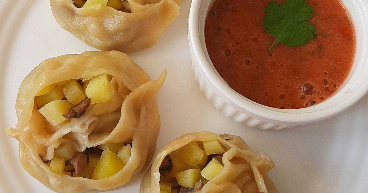 Манты с шампиньонами и фаршем (пошаговый рецепт с фото). манты: рецепт с картошкой и грибами