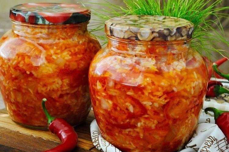 Салат завтрак туриста с рисом на зиму пошаговый рецепт