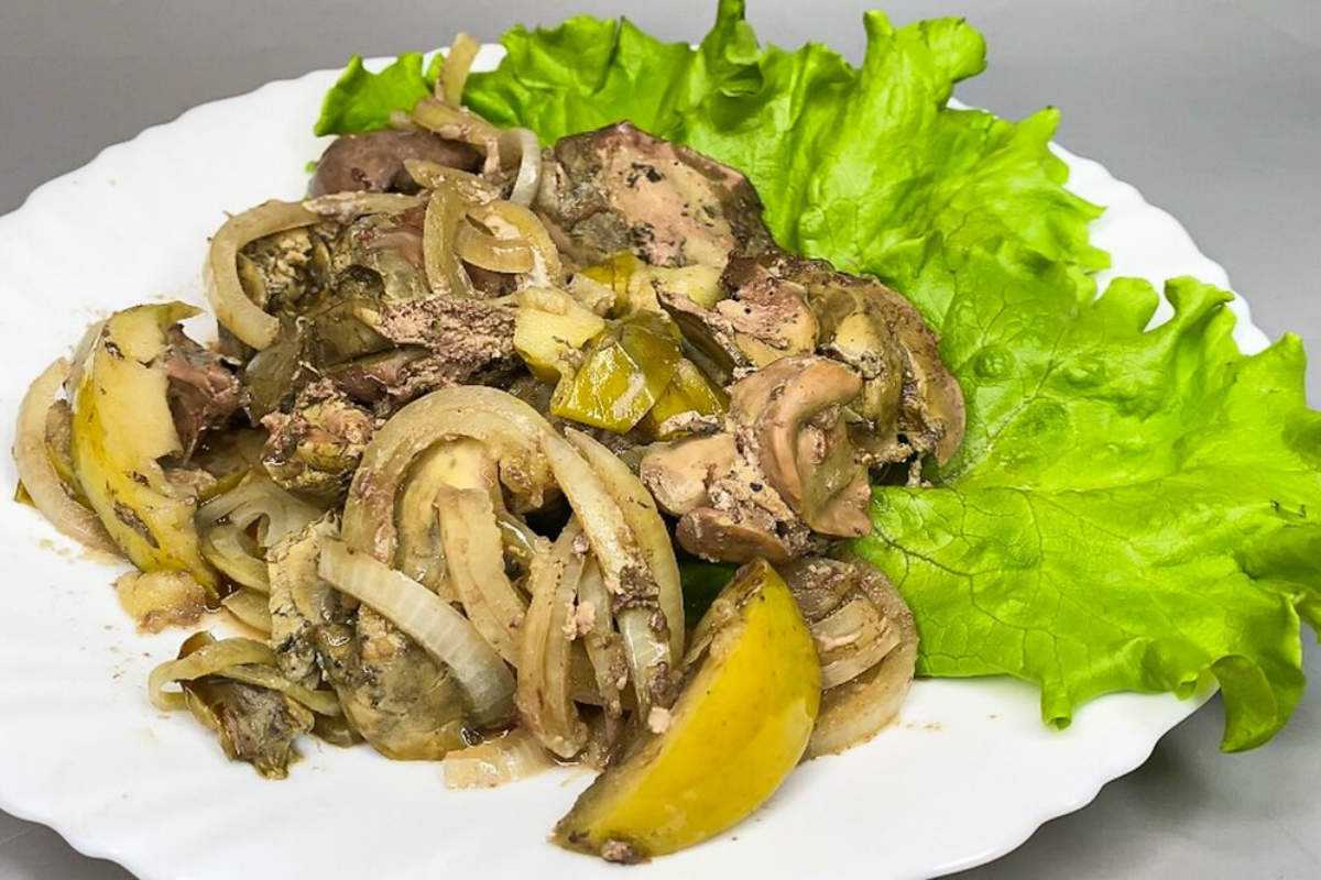 Куриная печень с яблоками. как приготовить вкусно и просто