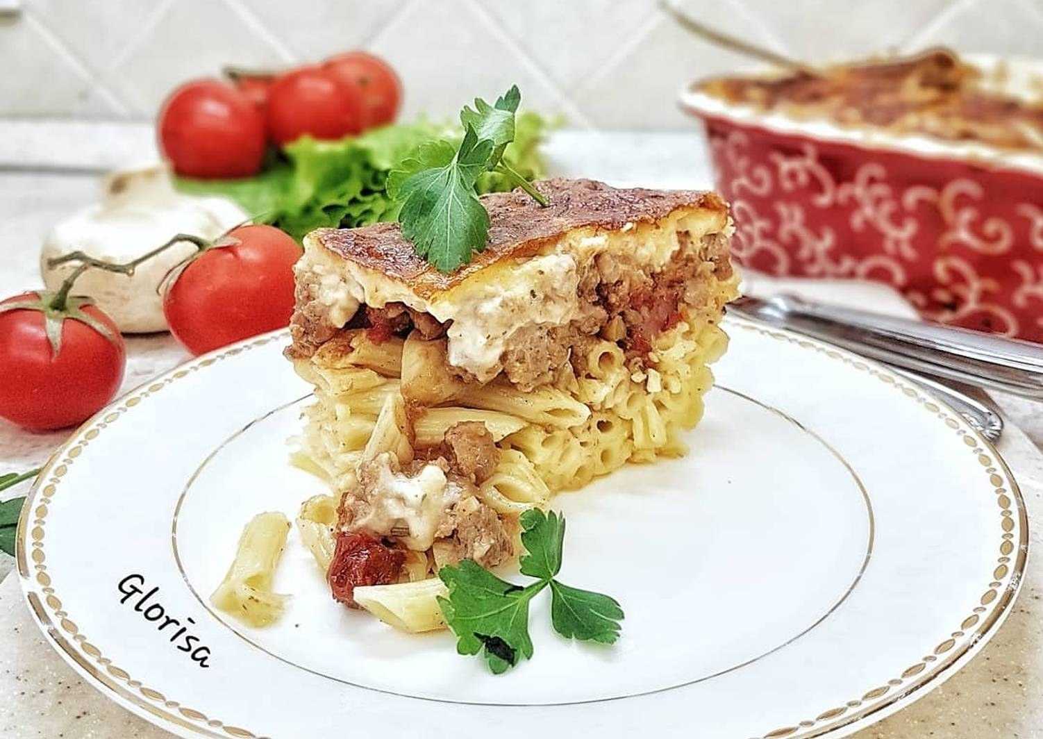 Рецепт макарон с фаршем в мультиварке  - 8 пошаговых фото в рецепте