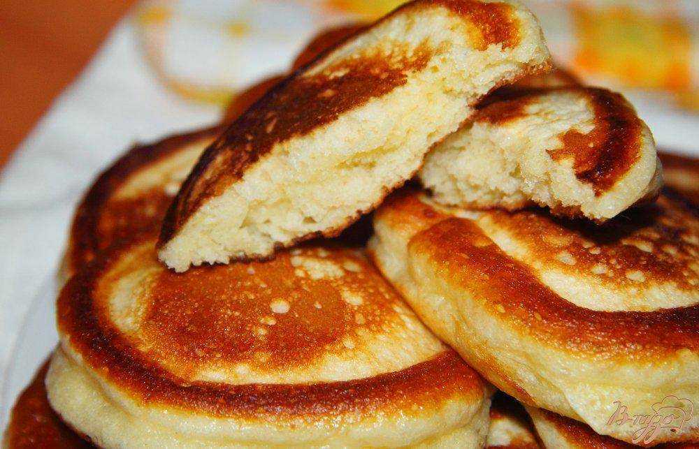 Пышные оладьи на йогурте - кушаем вкусно