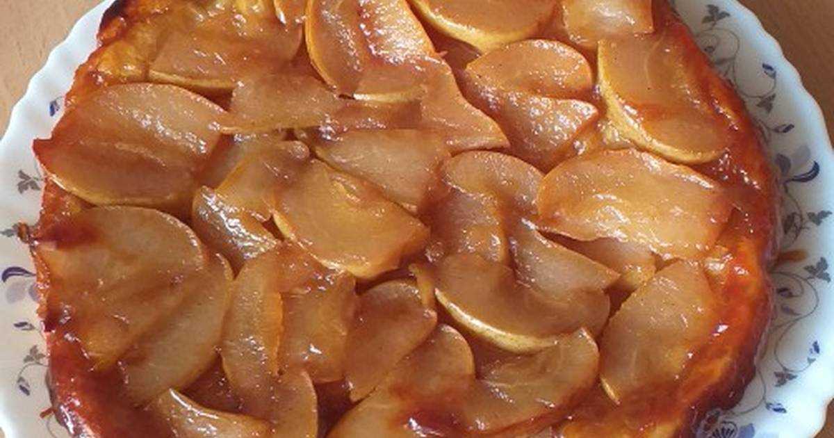 Пирог перевертыш с яблоками