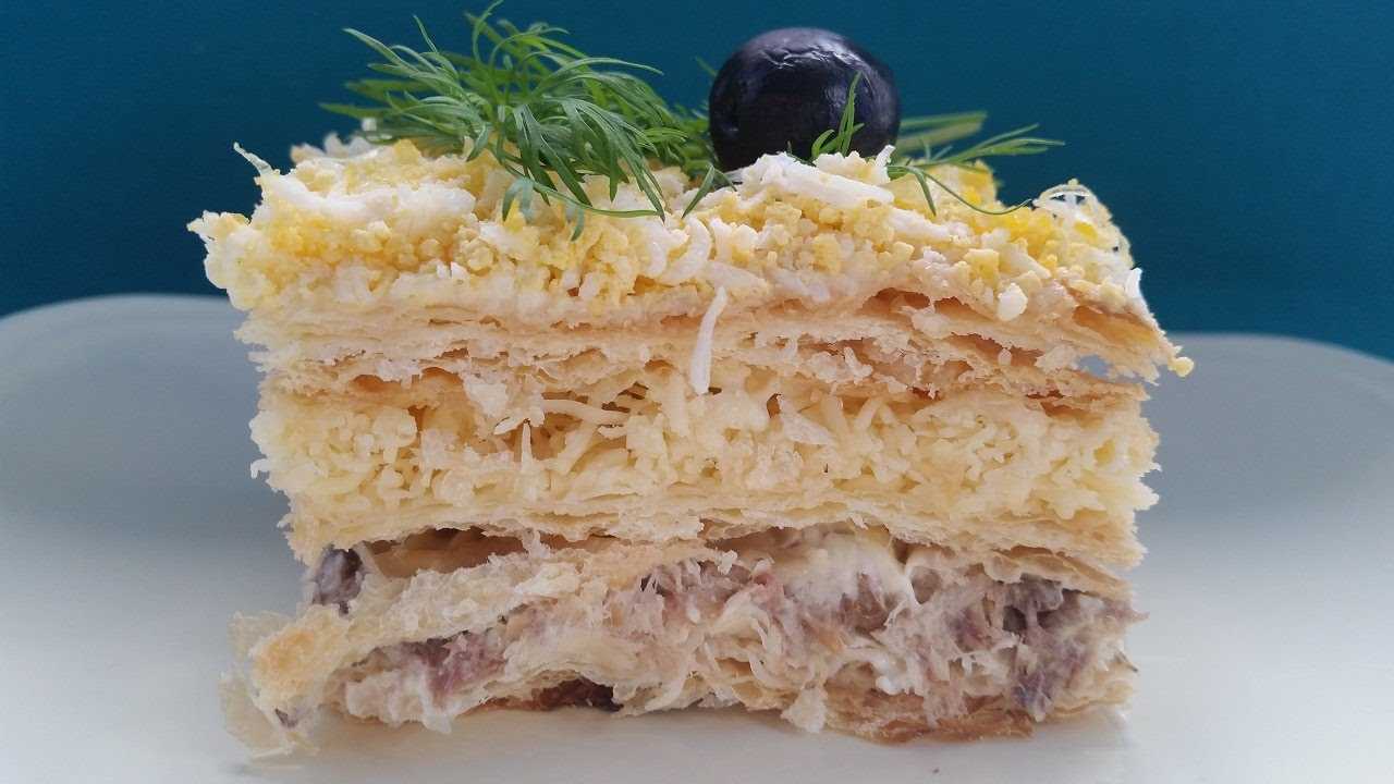 Закусочный "наполеон" - рецепт с пошаговыми фото | меню недели