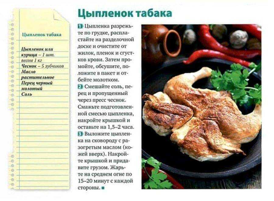 Цыпленок табака: 6 классических рецептов, особенности приготовления