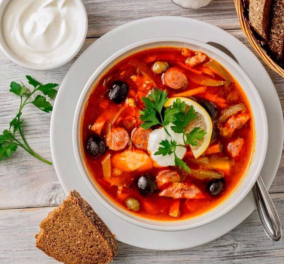 Солянка сборная мясная с рисом рецепт