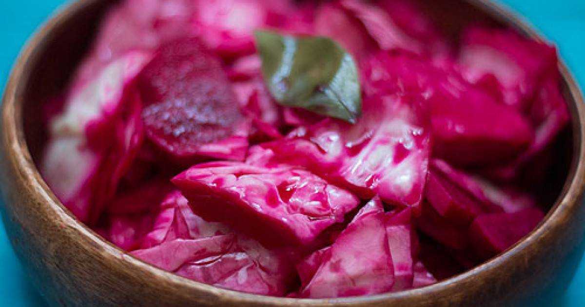 Маринованная капуста со свеклой — очень вкусные рецепты быстрого приготовления