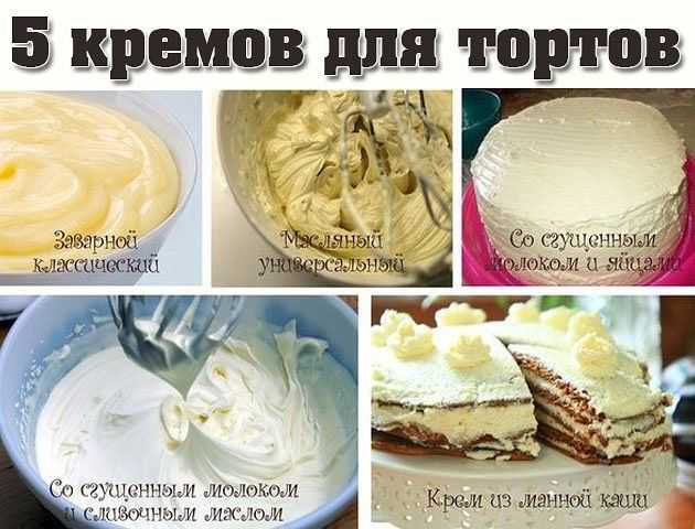 Крем для торта: 20 простых и вкусных рецептов
