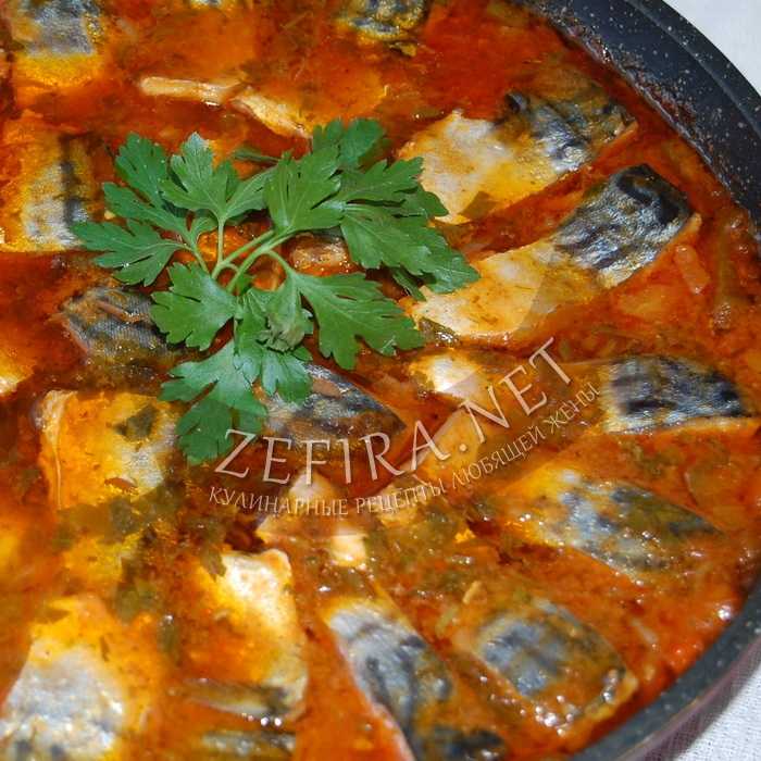 Скумбрия в томатном соусе. тушеная с овощами, рецепт с 11 фото, вкусная, сочная, нежная | народные знания от кравченко анатолия