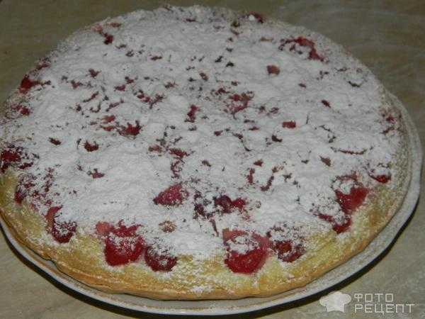 Шарлотка с вишней
