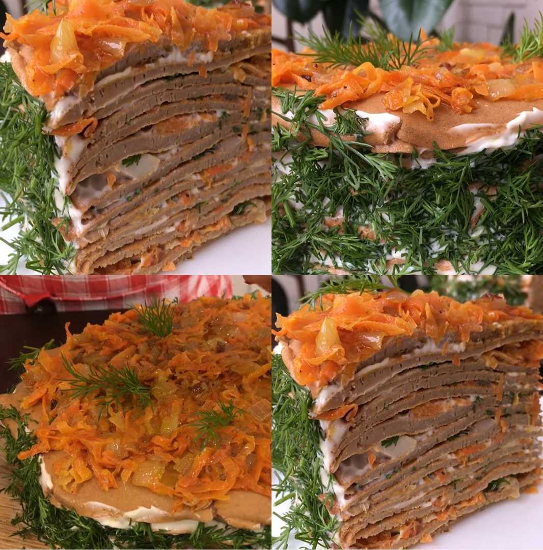 Рецепт вкусного печёночного торта