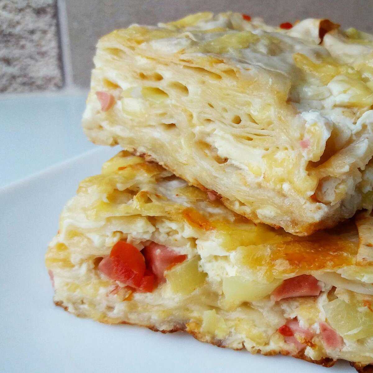 Пирог из лаваша с творогом и сыром как приготовить рецепт с фото - вкусная еда