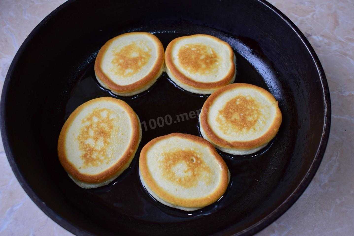 Оладьи на снежке пышные