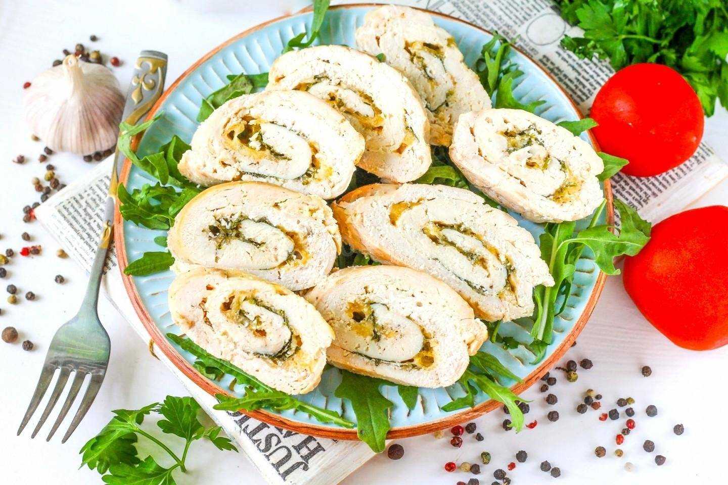 Куриная грудка фаршированная грибами и сыром в духовке