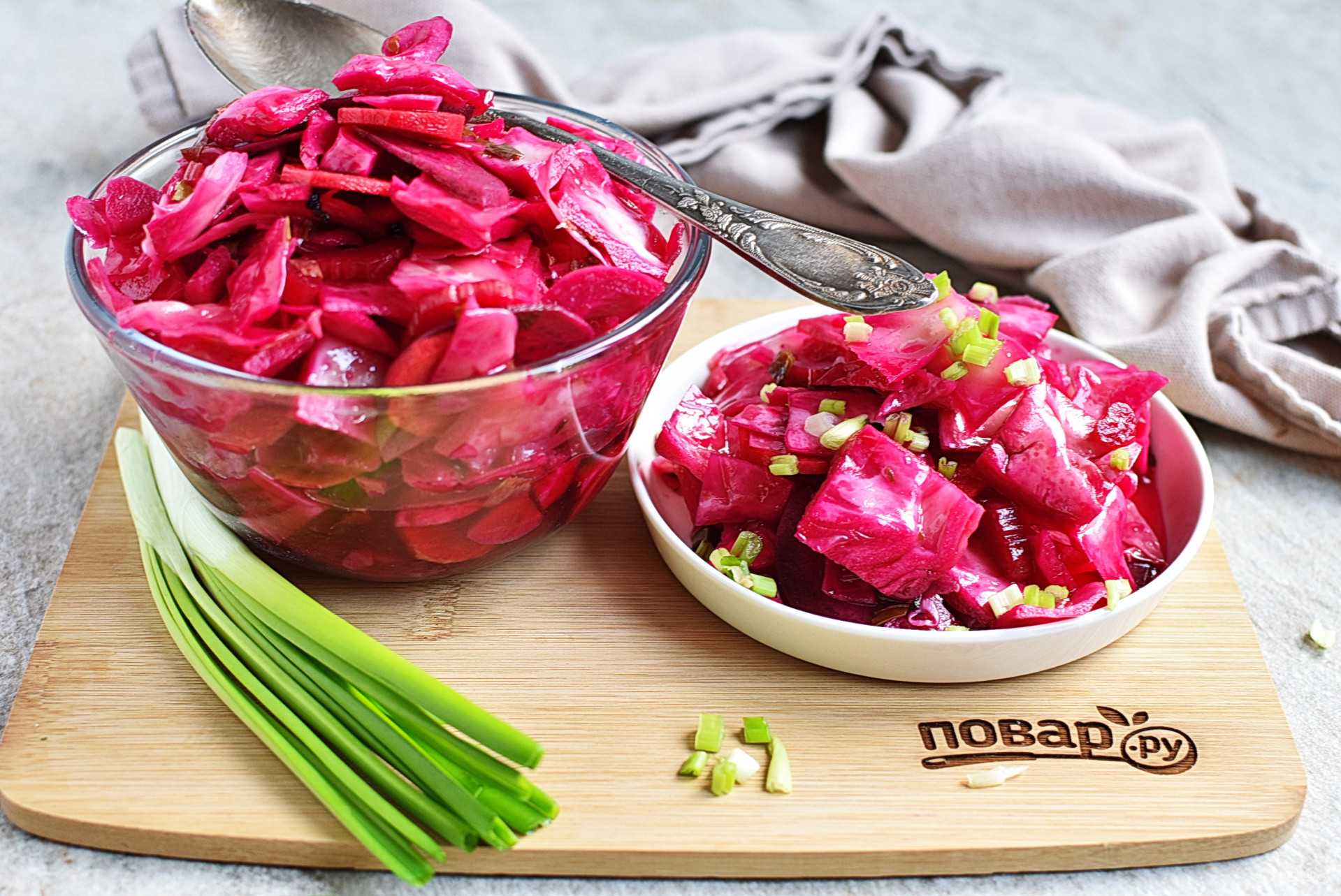 Капуста со свеклой на зиму: самые вкусные и простые рецепты приготовления