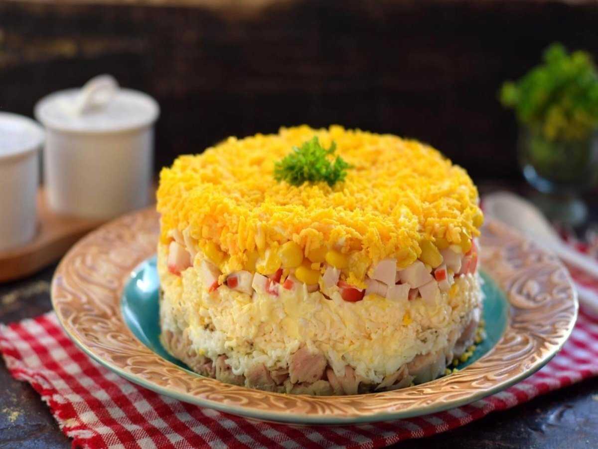 Салат с курицей сыром яблоком и грецкими орехами  рецепт с пошаговыми фото