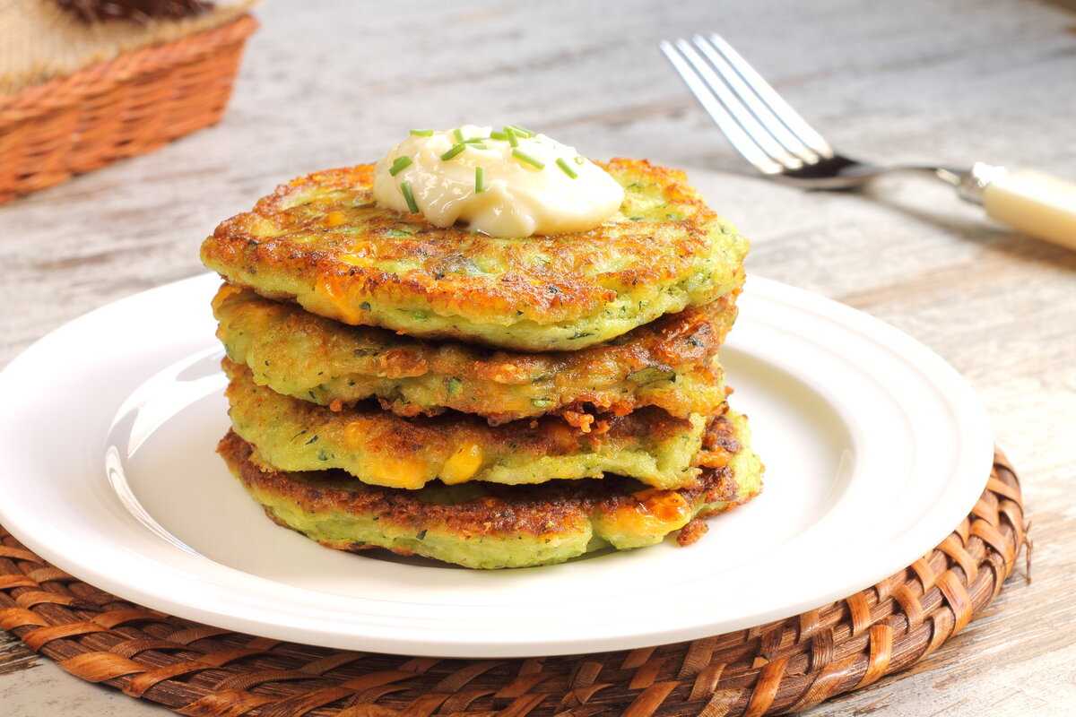 Оладьи из кабачков на кефире рецепт с фото пошагово - 1000.menu