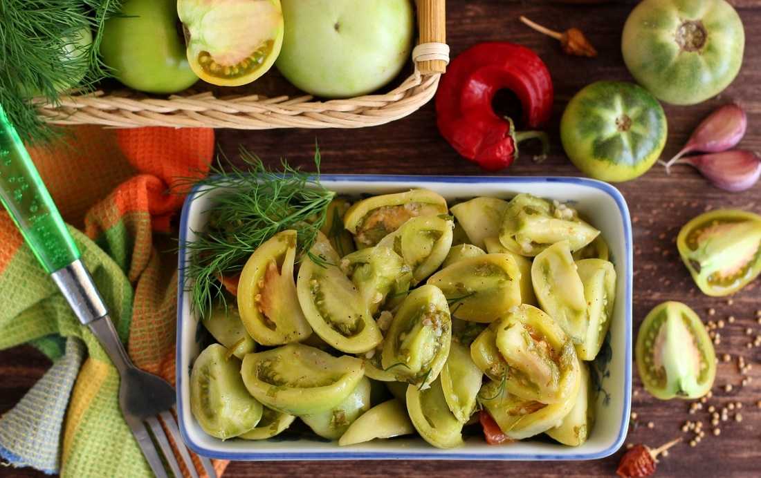 Зеленые помидоры на зиму - самые вкусные рецепты "пальчики оближешь"