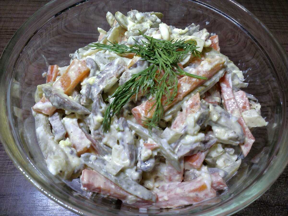 Салат с куриными сердечками — 6 рецептов