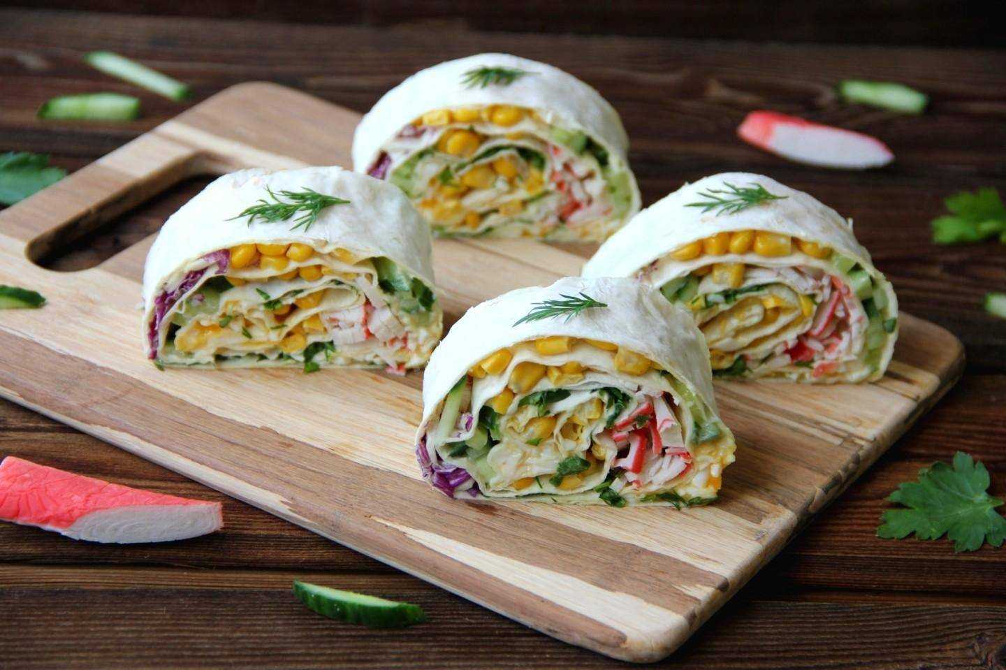 Рулет из лаваша с крабовыми палочками – 7 вкусных рецептов приготовления