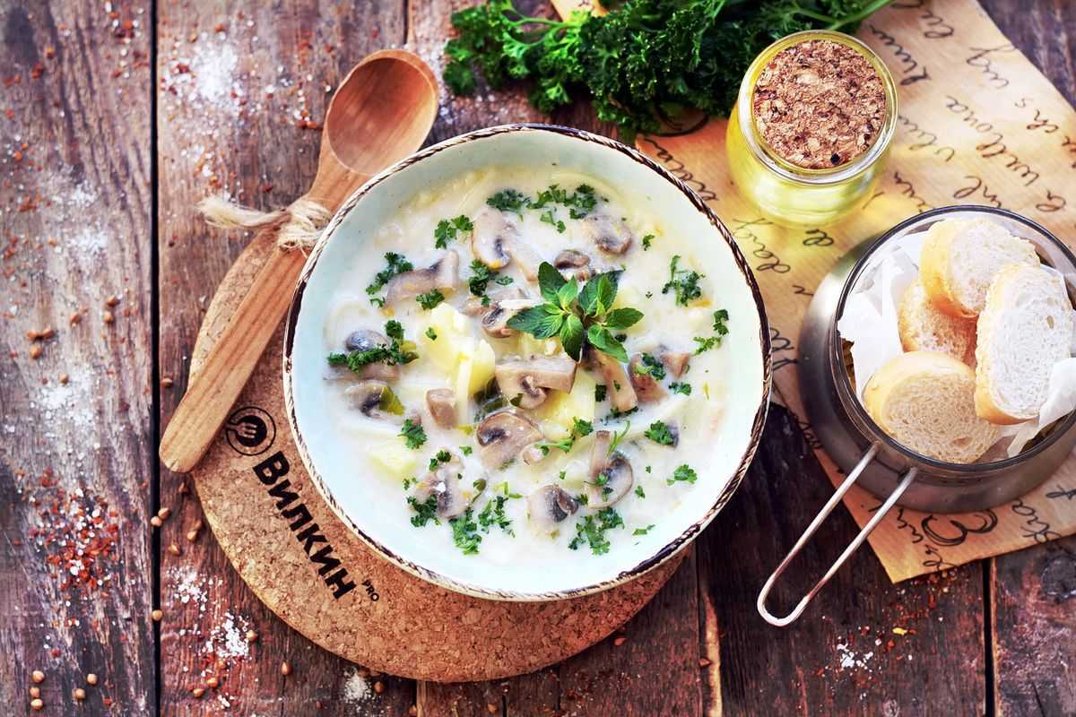 Сырный суп с курицей и шампиньонами  рецепт с пошаговыми фото