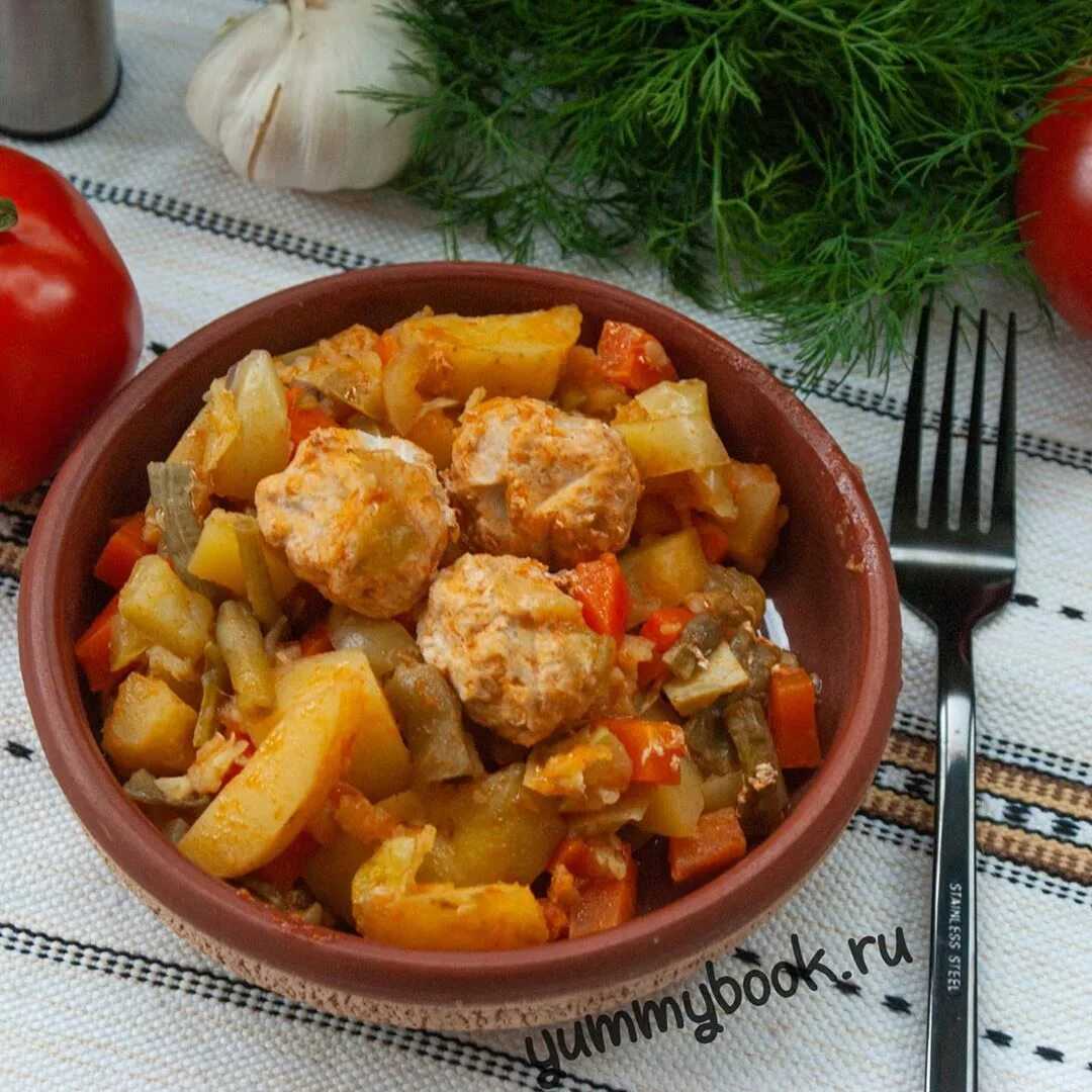 Рагу из кабачков и картошки с фаршем - bookcooks.ru
