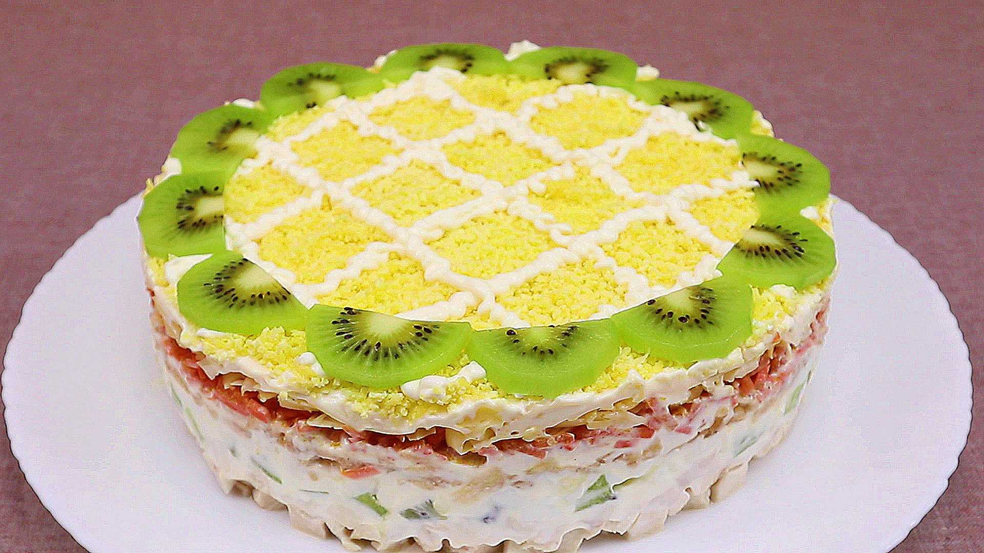 Салат изумрудная россыпь с киви и курицей. всегда в центре праздничного стола | народные знания от кравченко анатолия