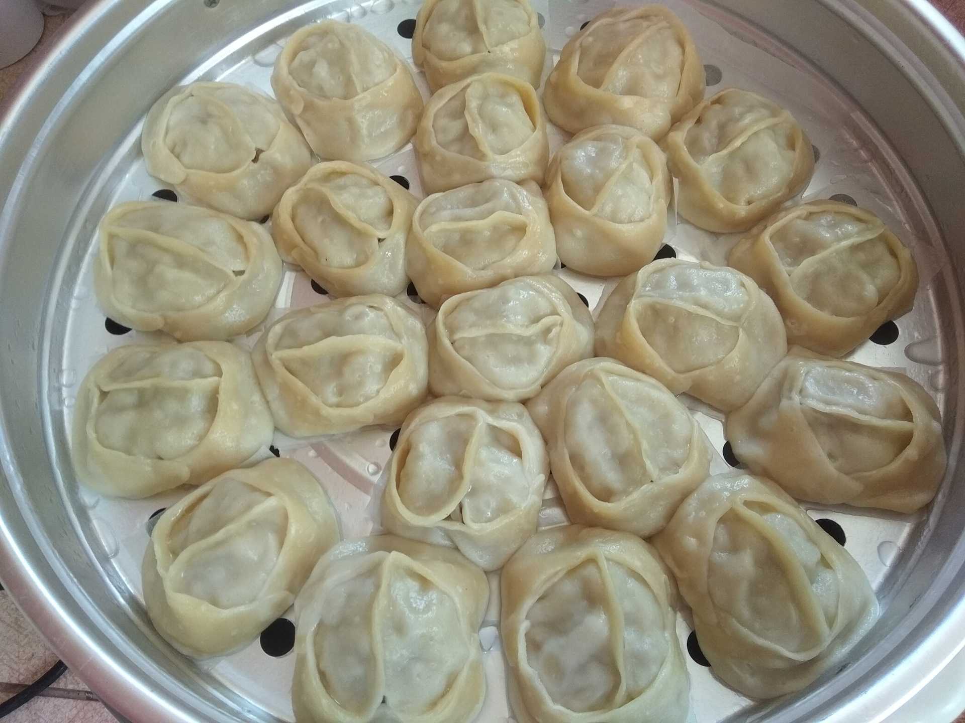 Манты с тыквой