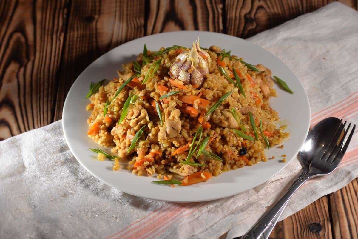 Плов из булгура с курицей: фото рецепт в домашних условиях