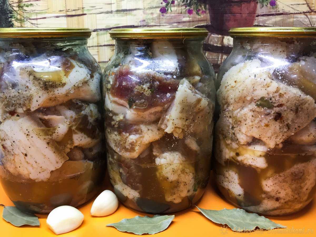 Как засолить сало в банке без рассола  рецепт с пошаговыми фото