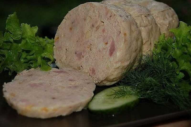 Колбаса из отварного куриного мяса с желатином - 12 пошаговых фото в рецепте