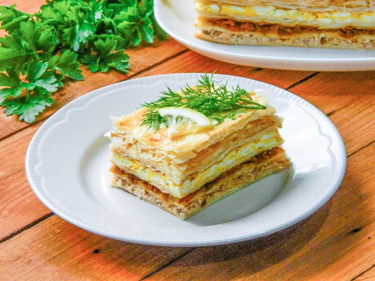 Закусочный торт «наполеон»