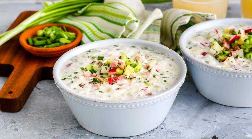 Окрошка на кефире – 6 пошаговых рецептов  с фото вкусной окрошки с кефиром + видео