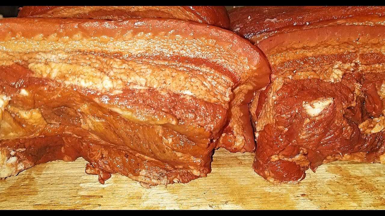 Грудинка свиная — рецепт приготовления в луковой шелухе