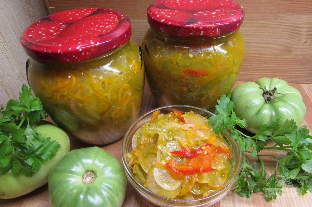 Икра из зеленых помидор на зиму - быстро, просто и вкусно