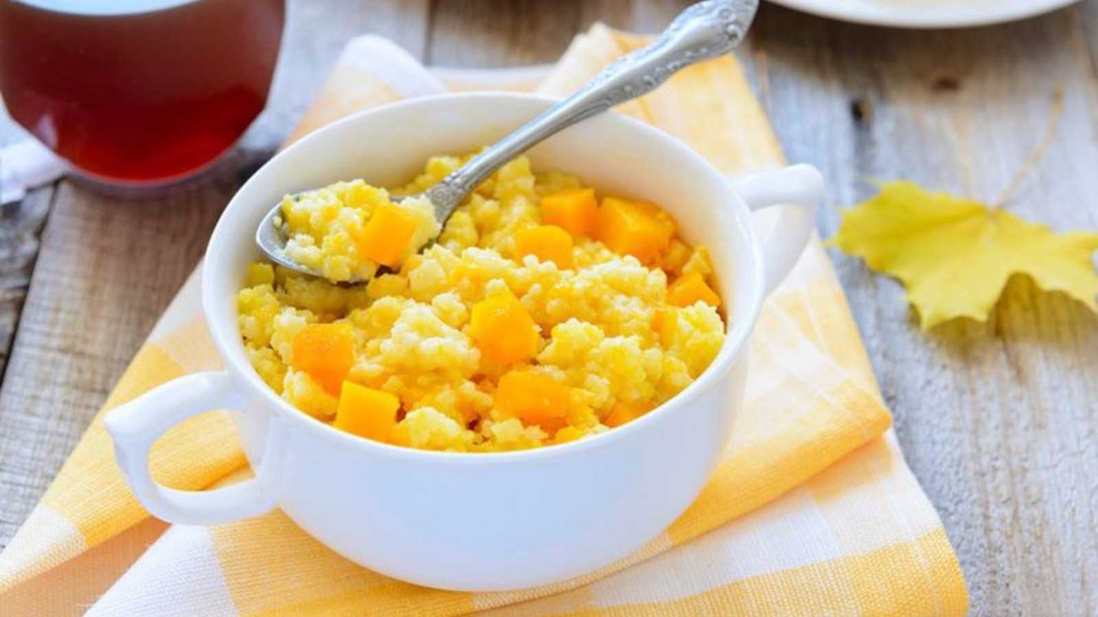 Пшенная каша с тыквой на молоке пошаговый рецепт