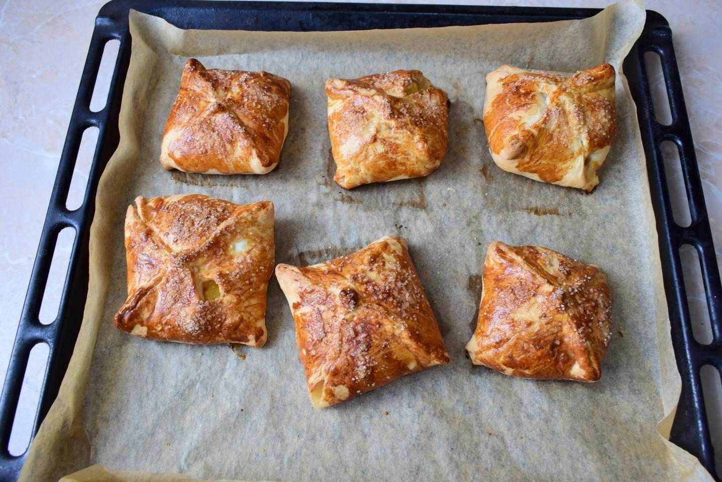Слоеные конвертики : вкусные и разнообразные начинки
