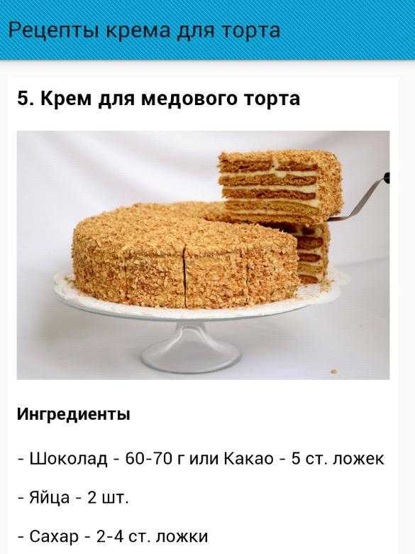 Кондитерские кремы