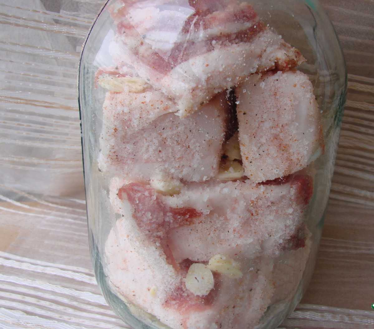 Сало в рассоле с чесноком. рецепты засолки вкусного и мягкого сала в банке