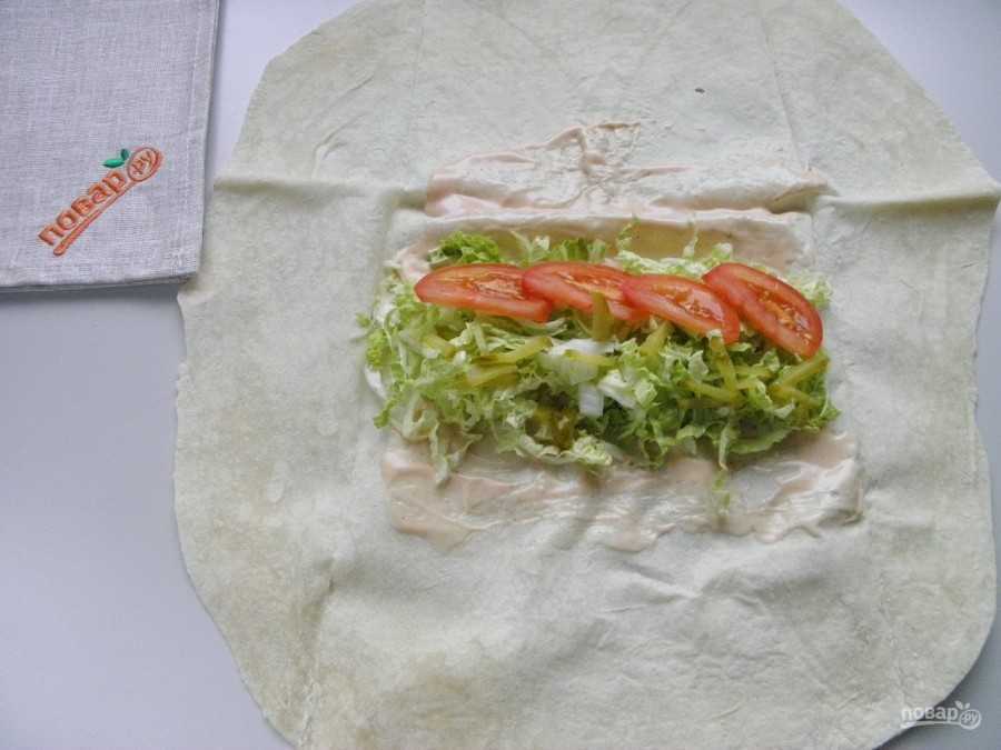 Шаурма с курицей в домашних условиях: рецепт с фото пошагово