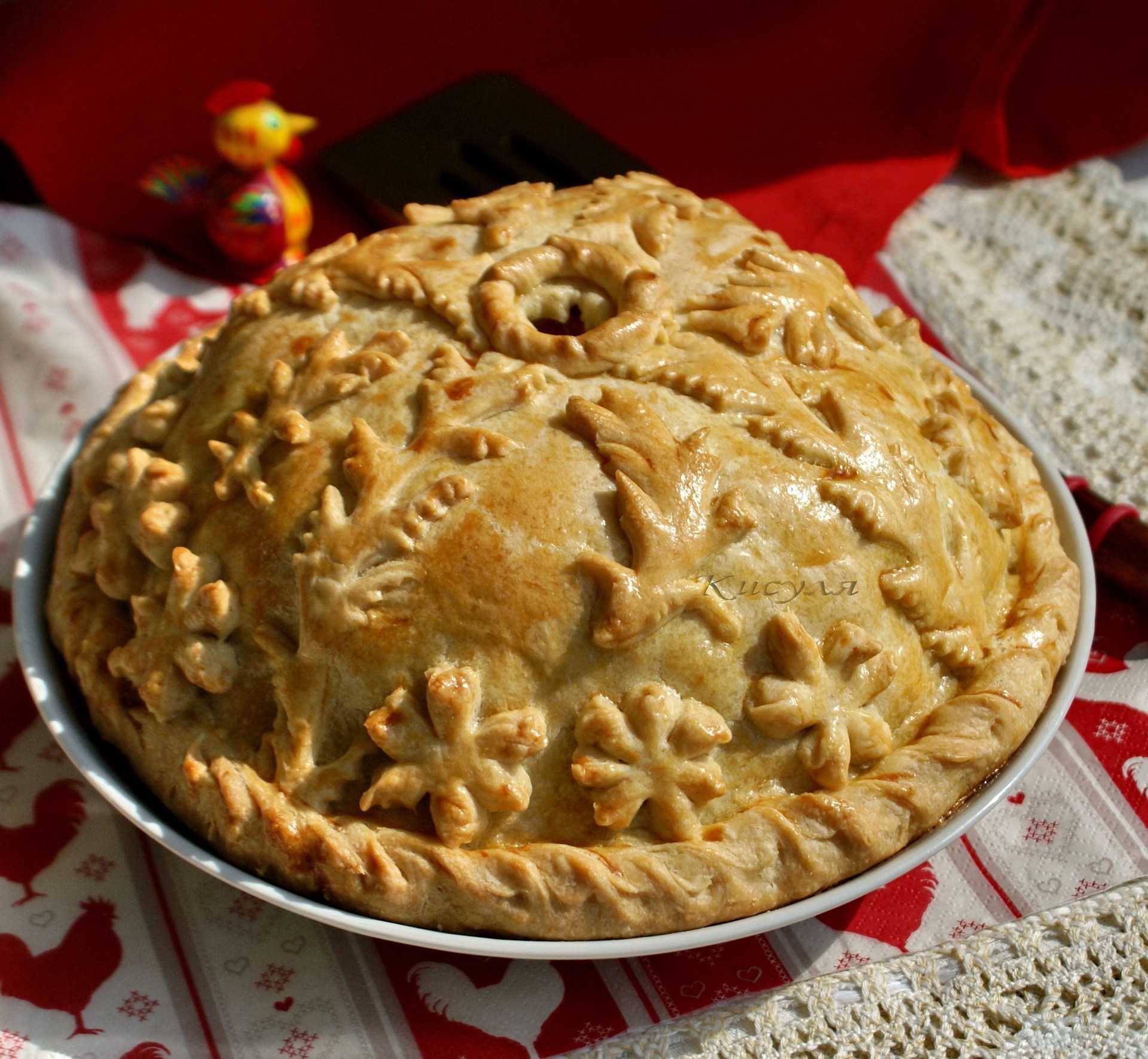 Пошаговый рецепт приготовления курника с курицей и картошкой
