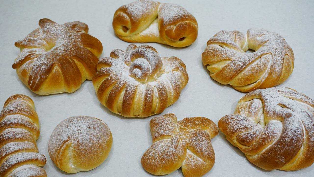 Булочки с повидлом + как красиво заворачивать булочки из дрожжевого теста