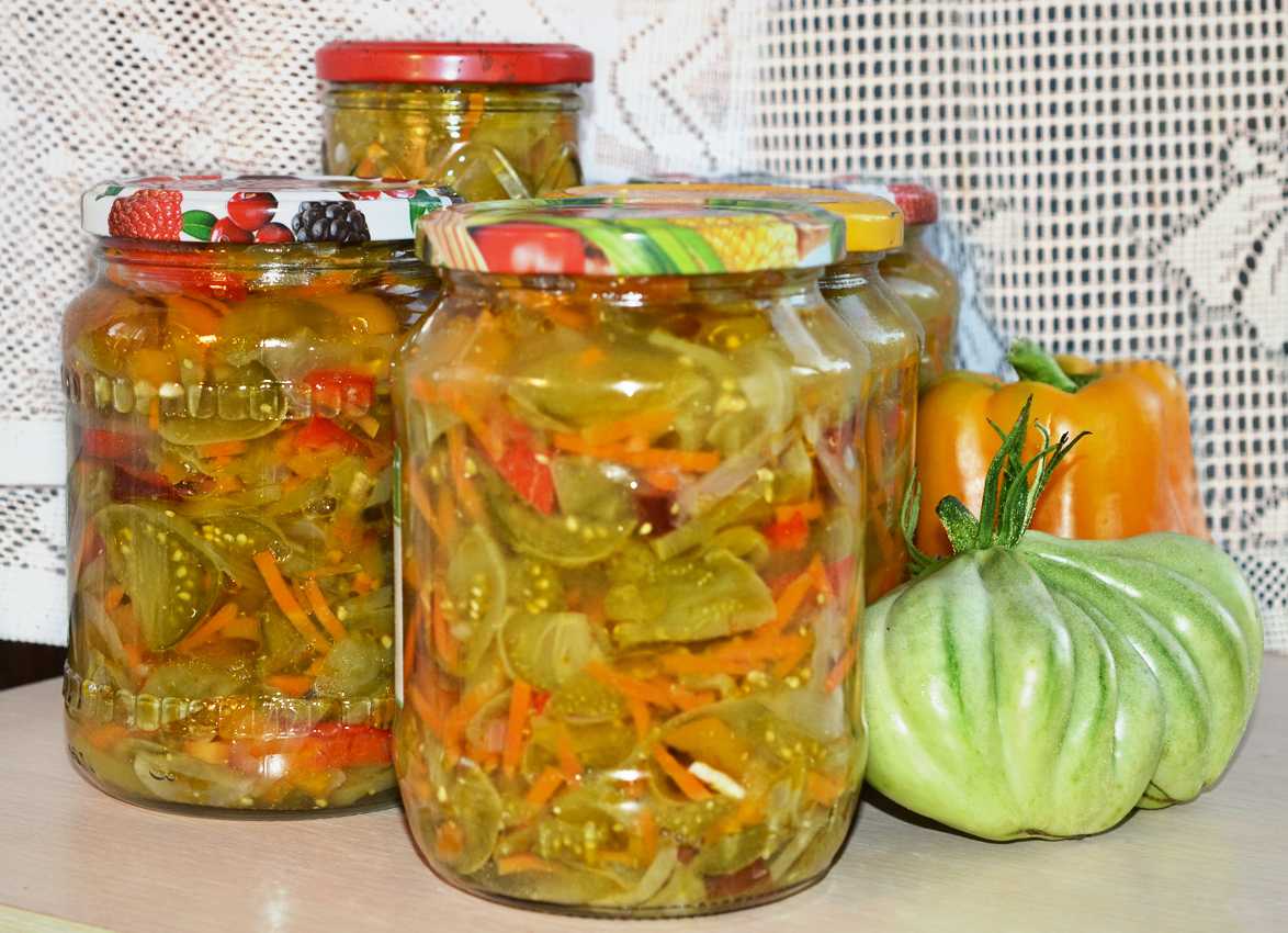 Салаты из зеленых помидоров на зиму — очень вкусные рецепты