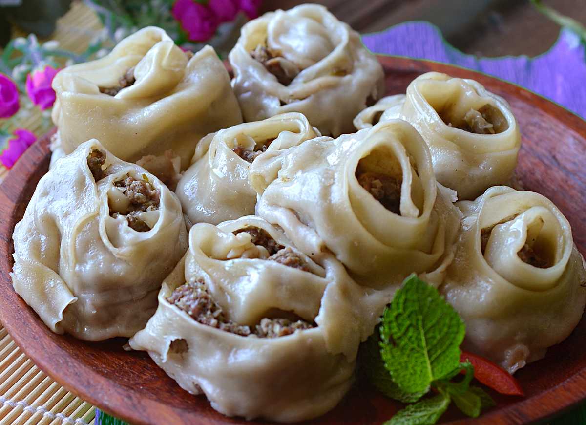 Узбекские манты с мясом — классический пошаговый рецепт