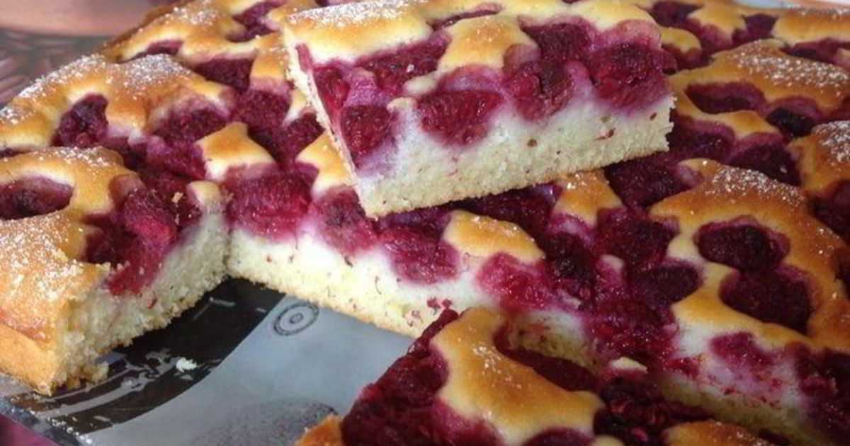 Пирог с малиной – 6 рецептов вкусного приготовления