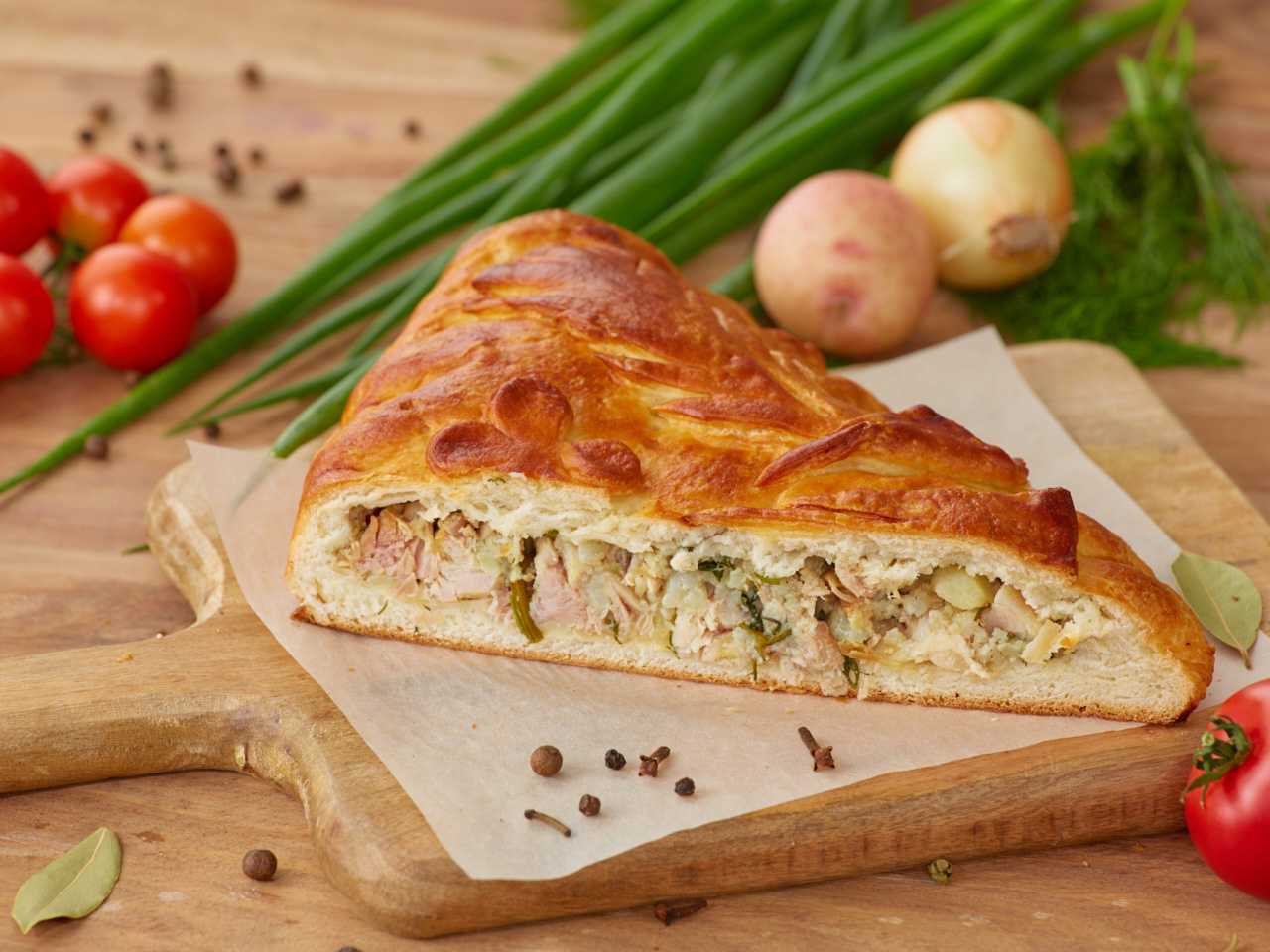 Пирог с курицей и картошкой рецепт с фото пошаговый