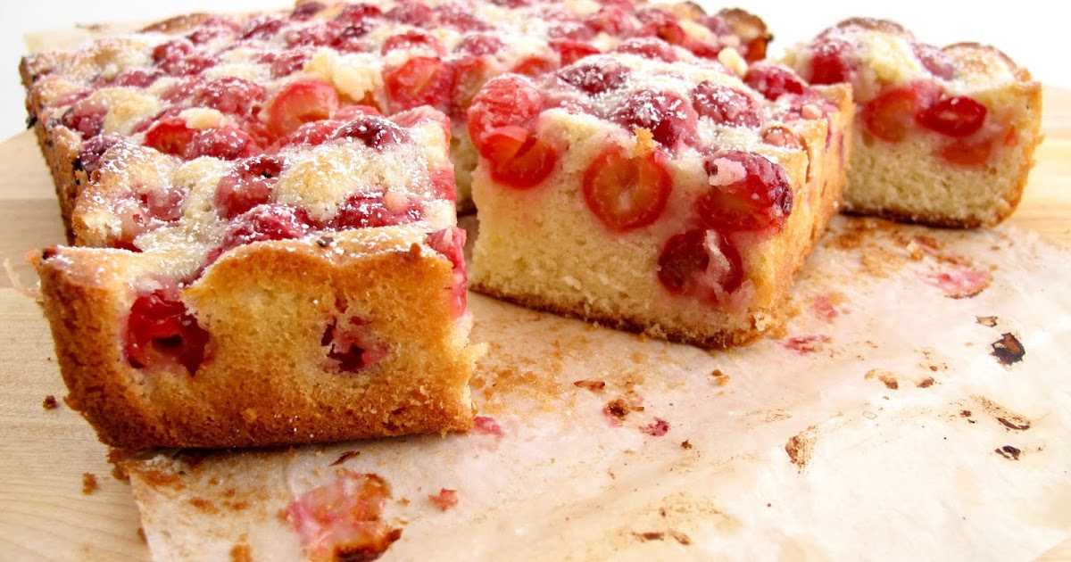 Шарлотка с вишней пошаговый рецепт быстро и просто