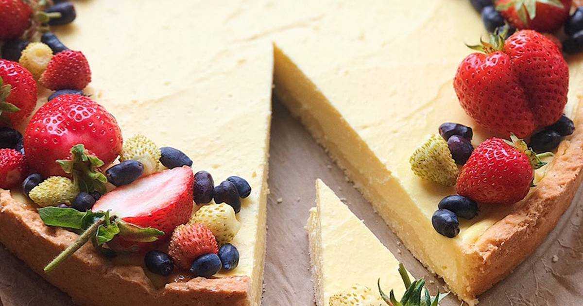 Чизкейк из песочного теста  рецепт с пошаговыми фото