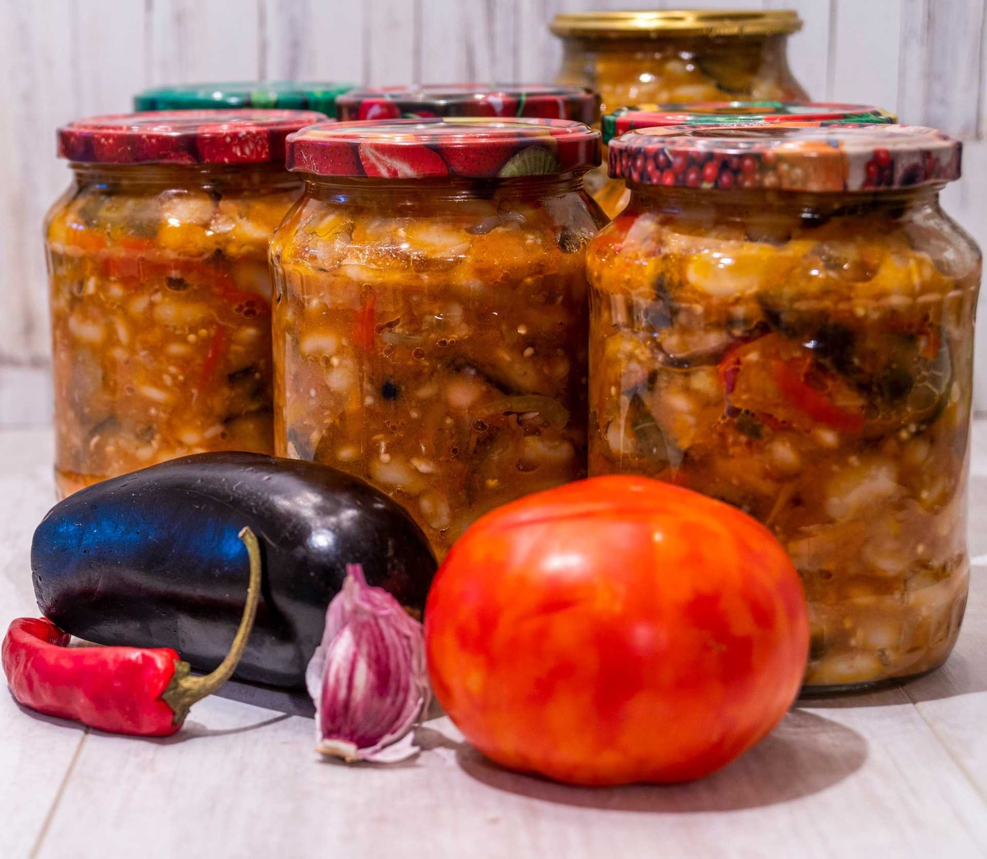 Салат из баклажанов на зиму - вкусные салаты без стерилизации