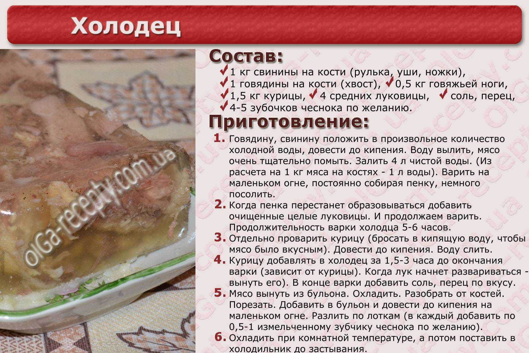 Холодец из курицы (без желатина)